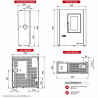 Poêle à granulés étanche ventilée Luisella 5.0 Maxi 7 kW Extraflame