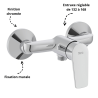 Mitigeur de douche mural Polo Plus - ROCA