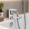 Mitigeur bain douche monotrou Polo Plus Chrome Roca