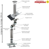 Kit conduit isolé sortie toiture Inox-Galva et Inox-Inox - Poujoulat