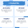 Miroir inclinable avec poignée - sanitaire PMR - Delabie