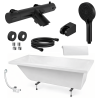 Pack baignoire CALOS Novellini + Robinetterie thermostatique - Noir mat
