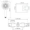 Pack baignoire 170x70 CALOS Novellini + Robinetterie thermostatique - Chromé
