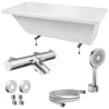 Pack baignoire 170x80 CALOS Novellini + Robinetterie thermostatique - Chromé
