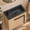 Vasque lave-mains - 40 cm - Noir mat