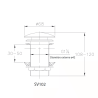 Pack meuble lave-mains + vasque + robinetterie - Gris et Noir