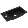 Pack meuble lave-mains + vasque + robinetterie - Gris et Noir