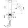 Pack meuble lave-mains + vasque + robinetterie - Gris et Noir