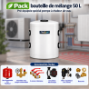 Pack bouteille de mélange 50 litres pré-équipée spécial pompe à chaleur air-eau