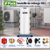 Pack bouteille de mélange 100 litres pré-équipée spécial pompe à chaleur air-eau