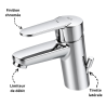 Mitigeur lavabo monotrou Victoria-L ROCA