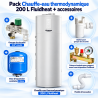 Pack Chauffe-eau thermodynamique 200 L Fluidheat + accessoires
