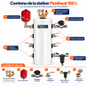 Pack pompe à chaleur hybride Omnia Life M 8 Kw avec station fluidheat 100 L