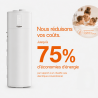 Pack pompe à chaleur hybride Omnia Life M 8 Kw avec station Fluidheat 100 L et ballon thermodynamique 250 L