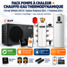 Pack pompe à chaleur hybride Omnia Life M 8 Kw avec station Fluidheat 100 L et ballon thermodynamique 250 L