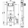 Pack bâti support, WC suspendu Complet EVO Universel Regiplast
