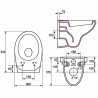 Pack bâti support, WC suspendu Complet EVO Universel Regiplast