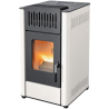 Poêle à granulés 8 kW MBS - Coloris Blanc