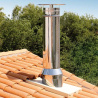 Elément sortie toit Inox Inox D 180 POUJOULAT