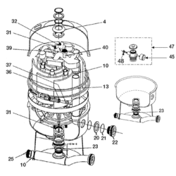 Pièces détachées filtre à diatomées NAUTILUS FNS EN FIBERGLASS - PIÈCES DE CUVE