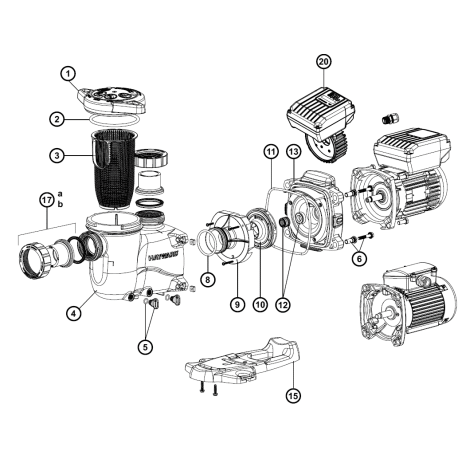 Pièces détachées pompe de filtration MAX-FLO™ XL ET MAX-FLO™ XL VSTD pour piscine