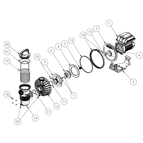 Pièces détachées pompe de filtration CHALLENGER VS2