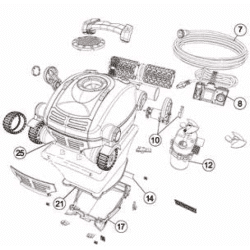 Pièces détachées Nettoyeur éléctrique NITRO ET KLEEN MACHINE