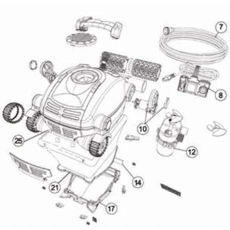 Pièces détachées Nettoyeurs éléctriques NITRO ET KLEEN MACHINE