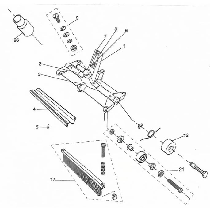 Pièces détachées Nettoyeur FAIRLOCKS balais manuels et accessoires d'entretien