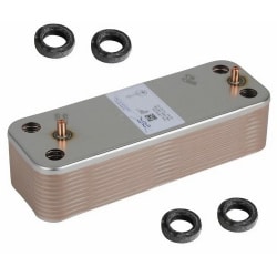 Echangeur à plaques avec joint pour De dietrich ZENA MS 24 BIC et BIC PLUS
