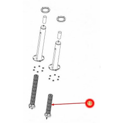 Résistance 1000W avec connecteur pour Chauffe-eau De dietrich Plat 65-80L Résistance 1000W avec connecteur pour Chauffe-eau De dietrich Plat 65-80L