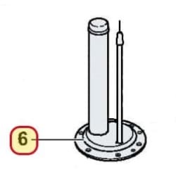 Corps de chauffe pour Chauffe-eau Horizontal De dietrich THS REF (100019791-100019792-100019793)