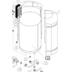 Ballon stratification isole 42l + sonde Bosch réf : 87168377920 Ballon stratification isole 42l + sonde Bosch réf : 87168377920