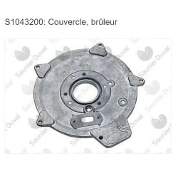 Couvercle brûleur S10432 pour Saunier Duval Isosplit, Isotwin et Isomax Condens