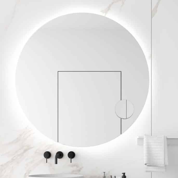 MIROIR MOON 1000 CIRCULAIRE ET LED SALGAR