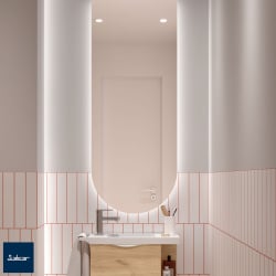 Miroir semi-circulaire avec Led EMILE Salgar