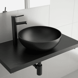 Vasque à poser Lokum Noire mat Salgar