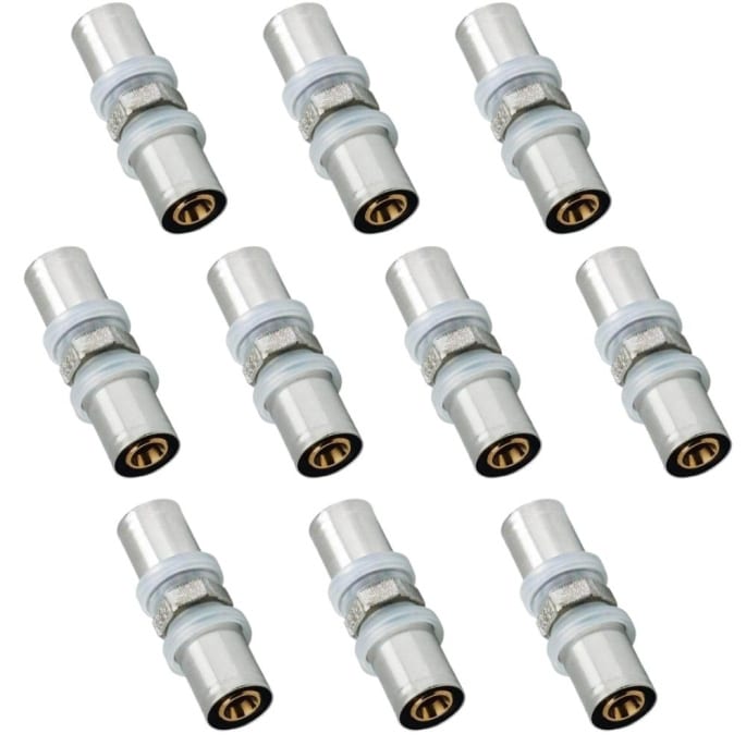 Lot de 10 Manchons égaux D16 multicouche à sertir RBM profil TH-H-U-B-F