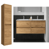 Meuble sous vasque + double vasque Noja Salgar