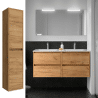 Meuble sous vasque + double vasque Noja Salgar