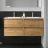 Meuble sous vasque + double vasque Noja Salgar