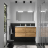 Meuble sous vasque + double vasque Noja Salgar
