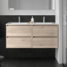 Meuble sous vasque + double vasque Noja Salgar