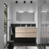 Meuble sous vasque + double vasque Noja Salgar