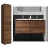 Meuble sous vasque + double vasque Noja Salgar