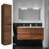 Meuble sous vasque + double vasque Noja Salgar