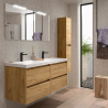 Meuble sous vasque + double vasque Noja Salgar