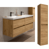 Meuble sous vasque + double vasque Noja Salgar