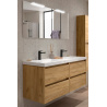 Meuble sous vasque + double vasque Noja Salgar