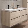 Meuble sous vasque + double vasque Noja Salgar